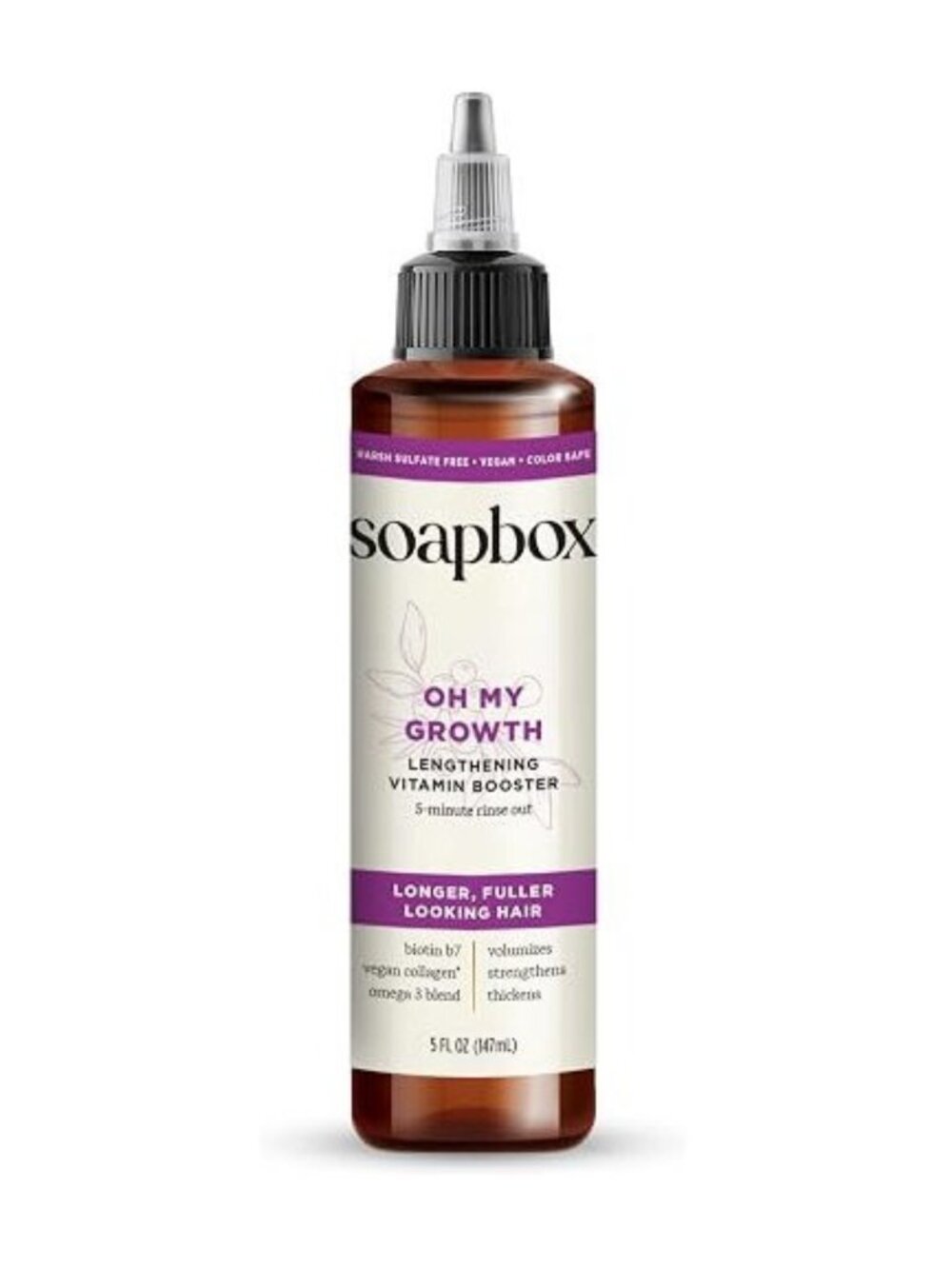 SEALED Soapbox Oh My Growth Lengthening Vitamin Booster - 147ml